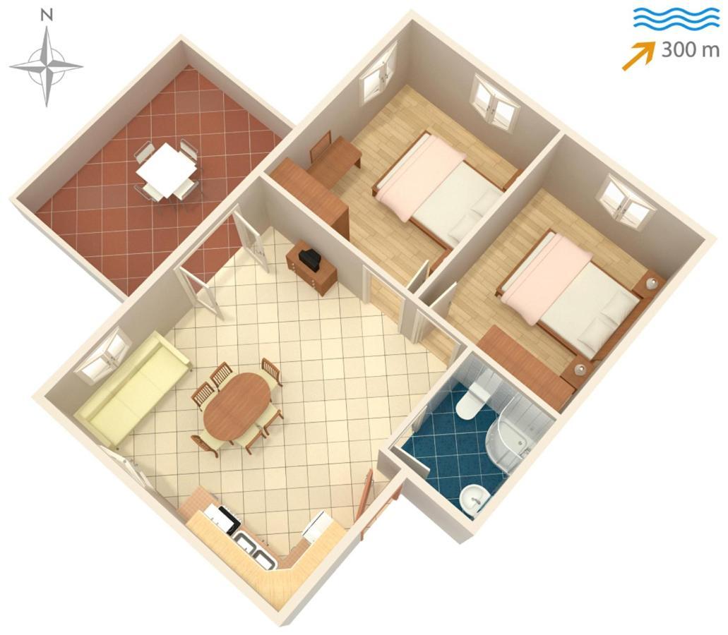 Apartments With A Parking Space Tkon, Pasman - 6216 Exterior foto